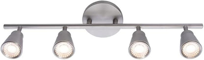 WAC Lighting, Solo 4 Light LED Energy Star Fixed Rail 3000K in Brushed Nickel