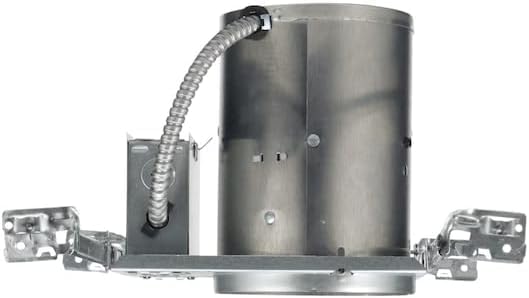 Juno 5 Inch Incandescent Ceiling Light Housing for New Construction, IC Rated Recessed Light, Adjustable Bar Hangers, Damp Location UL Listed Can Lighting, Includes Push-in Electrical Connectors