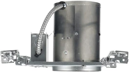 Juno 5 Inch Incandescent Ceiling Light Housing for New Construction, IC Rated Recessed Light, Adjustable Bar Hangers, Damp Location UL Listed Can Lighting, Includes Push-in Electrical Connectors