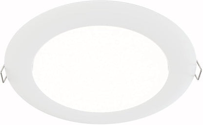 Juno LED Recessed Lights 6 Inch Round Wafer Downlight, 5-in-1 Switchable White Color Temperature, 120 Volts, 6-Inch Ultra-Thin Flat Trim, Matte White, 4-Pack (WF6 SWW5 90CRI MW CP4 M2)