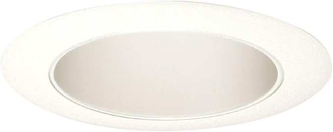 Juno Lighting 17W-WH 4-Inch Recessed Trim, Gloss White with White Trim