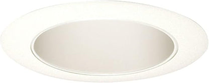 Juno Lighting 17W-WH 4-Inch Recessed Trim, Gloss White with White Trim