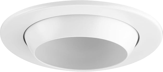 Progress Lighting P804003-028 4" LED Recessed Eyeball Trim Satin White (P804N Series)