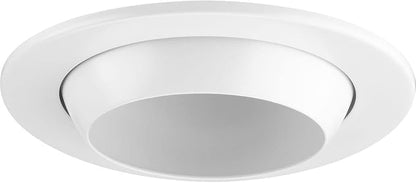 Progress Lighting P804003-028 4" LED Recessed Eyeball Trim Satin White (P804N Series)
