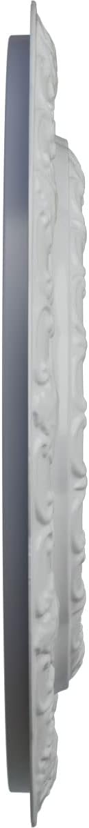 Ekena Millwork CM15LIFRF 15-3/8" x 7" x 1" Lisbon Ceiling Medallion, Frost