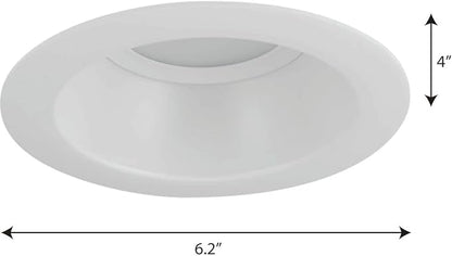 Progress Lighting 5" LED Recessed Trim for 5" Housing (P84-LED), Satin White
