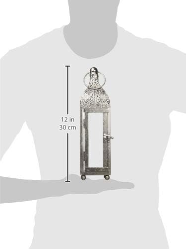 Accent Plus 57070912 Brilliant Candle Lantern, Gray