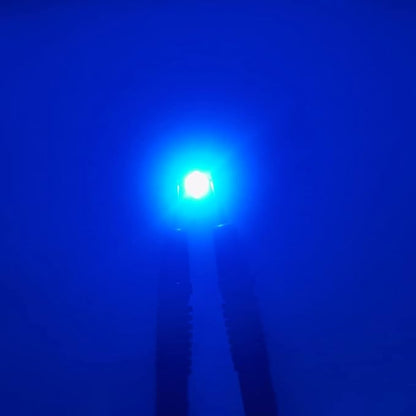Generic 50 pcs High Power Led Chip on Board 3W Blue (400mA-700mA / DC 3V-3.4V / 3 Watt) Super Bright Intensity SMD COB Light Emitter Components Diode 3 W Bulb Lamp Beads DIY Lighting, Blue(460nm)