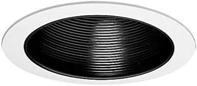 NICOR Lighting 6 inch Single Piece Baffle Trim, White (17503) (Pack of 2)