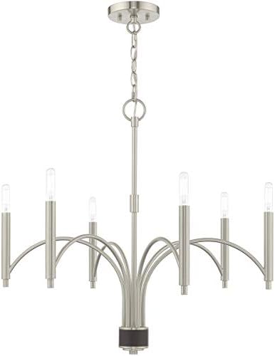 Livex Lighting 6 Lt Brushed Nickel Chandelier