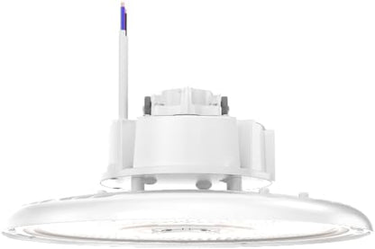 Lithonia Lighting REBL Round High Bay LED Light, 12,000/15,000/18,000 Adjustable Lumen Output, 3500K/4000K/5000K Switchable White Color Temperature, Work Light, UVOLT 120-347V, 12.2" x 7.5", White