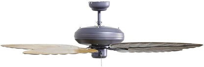 Design House 154104 Martinique 52-Inch Decorative Indoor/Outdoor Ceiling Fan with Leaf Blades, Oil Rubbed Bronze