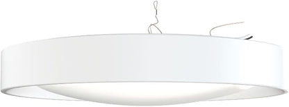 Juno 17 Inch Round LED Flush Mount Ceiling Light, Solana Series Low Profile Modern Ceiling Light Fixture, 5-in-1 Switchable White Color Temperature, Dimmable, Matte White
