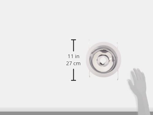 NICOR Lighting 6 inch Clear Reflector Cone with White Trim, Fits 6 inch Housings (17552A)