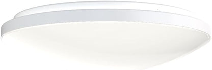 Juno 11 Inch Round LED Flush Mount Ceiling Light, Low Profile Modern Ceiling Light Fixture, Selectable 2700K/3000K/3500K/4000K/5000K Color Temperature, Dimmable, White (FMLR 11IN SWW5 90CRI WBT M4)
