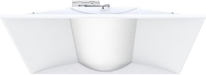 Lithonia Lighting 2x2 LED Troffer Light, Stack Switch LED Lay-in Ceiling Light Fixture, Adjustable Lumens, 3500K/4000K/5000K Switchable Color Temperature, Includes Emergency Battery Backup, White