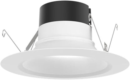 Juno E Series 5"/6" LED Ceiling Light, Smooth Trim Recessed Lighting with 5-in-1 Switchable White Color, 900 Lumens, Wet Rated LED Downlight, Dimmable, White