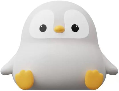 Penguin Night Light for Kids, Cute Penguin Lamp Silicone Baby Nursery Night Lamp, Dimmable Squishy Touch Bedside Lamps, Adorable Rechargeable Animal Lamps Gifts Kawaii Room Decor for Kids Girls Boys
