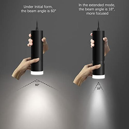 OKELI Pendant Lights, Modern Black Pendant Lights Fixture,3-CCT Unique Adjustable Focus LED Pendant Lighting for Kitchen Island,20W,2700/4000k/6000K, ETL(3Pack)
