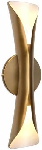 Tubicen Wall Sconces Gold Movie Theater Sconces Wall Lighting Up and Down 15.7" H Hardwired Dimmable Indoor Mid Century Modern Wall Lights for Living Room Bedroom Hallway Stairway Entry