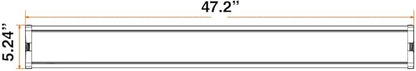 Sylvania 4-ft UltraLED Wrap Light Luminaire, 48W, 5500 LMS, Linkable, 4000K, Frosted Finish, UL Damp Rated - 1 Pack (65539)