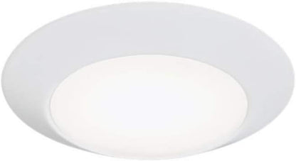 Generation Lighting 14916RD-15 Transitional LED Fixture from Seagull - Traverse Mirage Collection in White Finish, 0.5938 Inch Height, Frosted Polycarbonate Lens