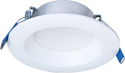 HALO 4 inch Quicklink Canless LED Downlight Selectable 2700K, 3000K, 3500K, 4000K, 5000K CCT – White (4 pack)