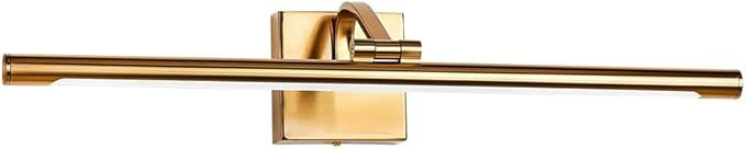 24 Inch Picture Light - Dimmable LED Wall Sconce for Artwork, Gold Brass Finish, Hardwired Gallery Lighting for Paintings and Photos