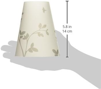 Royal Designs Vellum Tea Light Paper Wine Glass Lampshade, Flower Sprout Silhouette, Set of 20, Gray Sprout (TLS-1015-20)