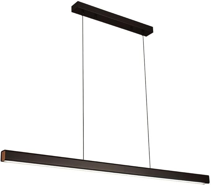 Dining Room Light Linear chandelierAdjustable 3000k-6000k-One line Chandelier, Modern LED Chandelier with Remote Control, Adjustable Cable, Suitable for Office Restaurants(Dimming, 39.4inch)