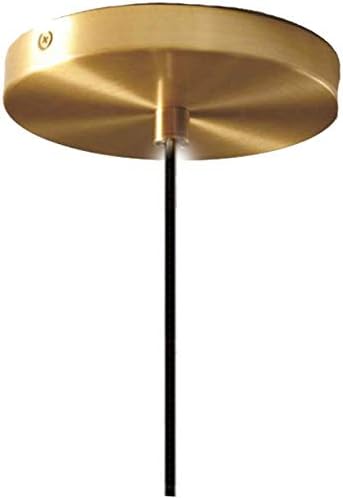 Spherical LED Clear Glass Hanging Light, Creative Single Pendant Light, Ceiling Light Base on E27 Gold Lamp Holder (25CM)