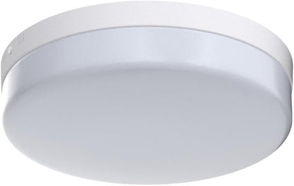 DLLT 12W LED Flush Mount Ceiling Light, 4.72" Flat Modern Round Lighting Fixture, 100W Equivalent White Ceiling Lamp for Closet/Bathroom/Hallway/Porch/Laundry Room, 6000K Cool White, Non-Dimmable