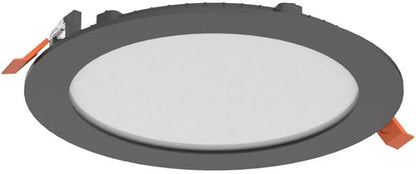 Amico 12 Pack 6 Inch 5CCT Ultra-Thin LED Recessed Ceiling Light with J-Box, 2700K/3000K/3500K/4000K/5000K Selectable, 12W Eqv 110W, Dimmable Canless Downlight, 1050LM High Brightness, Black - ETL
