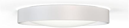 Juno 17 Inch Round LED Flush Mount Ceiling Light, Solana Series Low Profile Modern Ceiling Light Fixture, 5-in-1 Switchable White Color Temperature, Dimmable, Matte White
