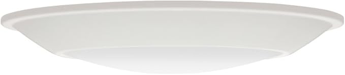 Juno JSBT 6-Inch SlimBasics Tapered Disk Downlight, Switchable, White (6 Pack)