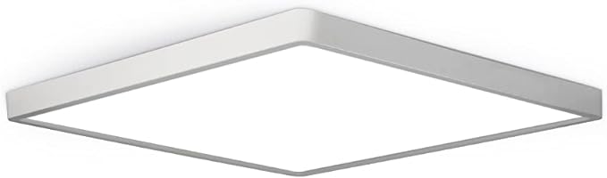 LED Flush Mount Ceiling Light Fixture, 6000K Cool White, 12inch 24W, 3200LM, Slim Flat Panel Lighting Fixture, Square Modern Ceiling Lamp for Bedroom, Kitchen, Living Room, Closet, Stairwell