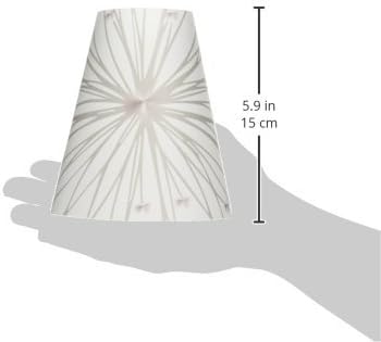 Royal Designs Vellum Tea Light Paper Wine Glass Lampshade, Gray Starburst, Set of 20,TLS-1014-20