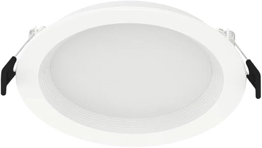 RAB Lighting WFRL-Field-Adjustable Edge-Lit LED Downlight-Canless Wafer Design-Black/White Trim-5CCT Selectable 2700K-5000K-90 CRI-Wet Rated/Dimmable for Modern Ceilings (WFRL5R129CCT120WB, 1)