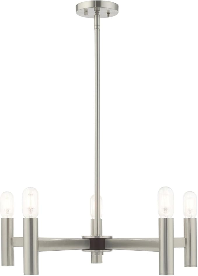 Livex Lighting 5 Lt Brushed Nickel Chandelier