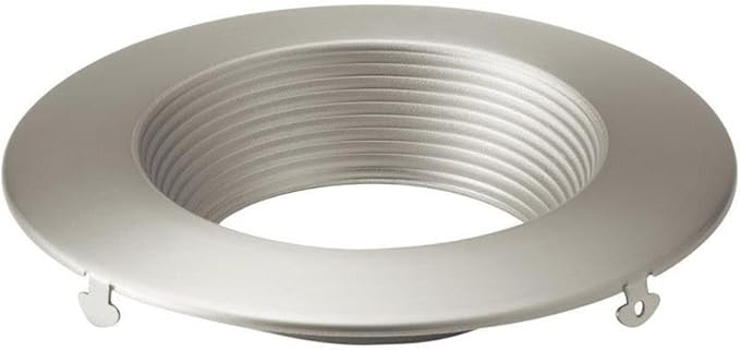 Kichler Direct-to-Ceiling Recessed Decorative Trim 4 inch Round Brushed Nickel