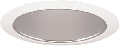Juno Lighting 27W-WH 6-Inch Tapered Downlight Cone, White Trim with Gloss White