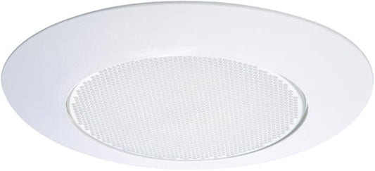 HALO 170 Series 6 in. White Recessed Trim Lensed Showerlight with Reflector and Frosted Albalite Lens