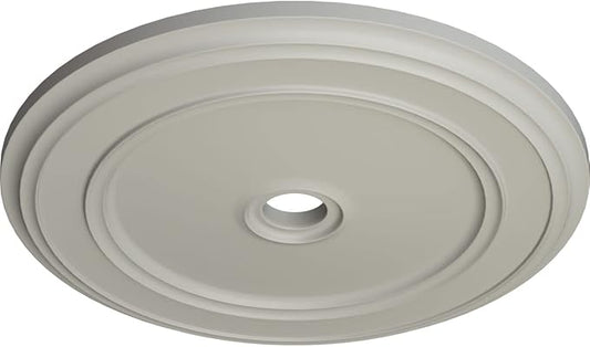 41 1/8"OD x 4"ID x 2 1/8"P Classic Ceiling Medallion (Fits Canopies up to 5 1/2"), Hand-Painted Pot of Cream