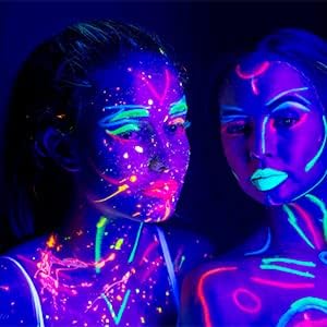 2PCS 40W LED Black Light Bar, Black Lights for Glow Party, Blacklight with Plug &Switch, Each Light Up 484 Sq.ft Area, Halloween Glow Light, Fluorescent Body Paint, Stage Lighting, Bedroom