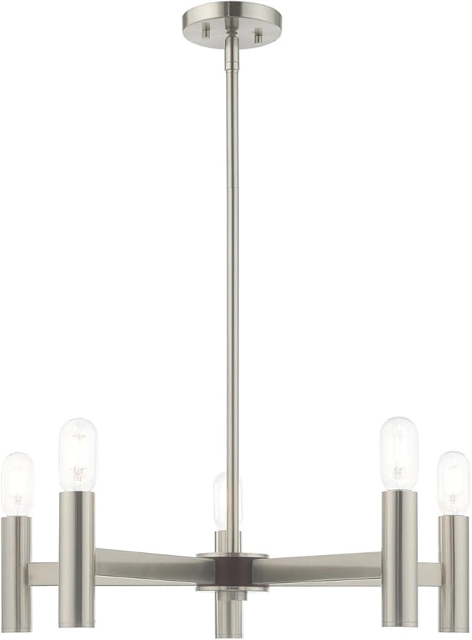Livex Lighting 5 Lt Brushed Nickel Chandelier