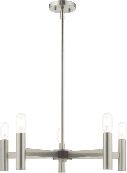 Livex Lighting 5 Lt Brushed Nickel Chandelier