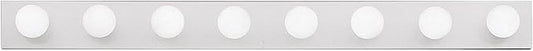 Kichler 8-Light Linear Bathroom Vanity Light Fixture, 48" Chrome Bath Bar for Mirror Lighting with 60W Medium Base Bulbs, Modern Transitional Style (48" W x 4.25" H x 2" D), 626CH