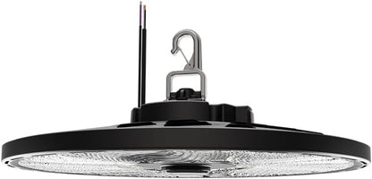 Lithonia Lighting Compact Pro Round LED High Bay Light, Ceiling Lighting Fixture, Adjustable 21000/24000/27000 Lumens, Selectable 4000K/5000K, UVOLT 120–347V, Black (CPRB ALO14 UVOLT SWW9 80CRI DBL)