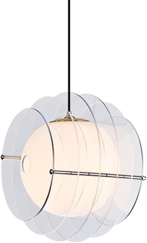 Modern Pendant Light Globe Pendant Lights Kitchen Island Contemporary Hanging Lighting Fixture for Dining RoomEntryway, Bedroom, Adjustable Height