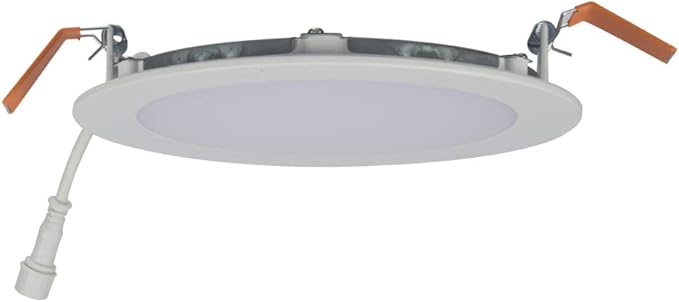 HALO HLB Recessed Lighting 6 Inch LED Thin Canless, Dimmable w/Selectable Color Temperatures with 2 Trims -HLB6099FS1EMWR-2TR
